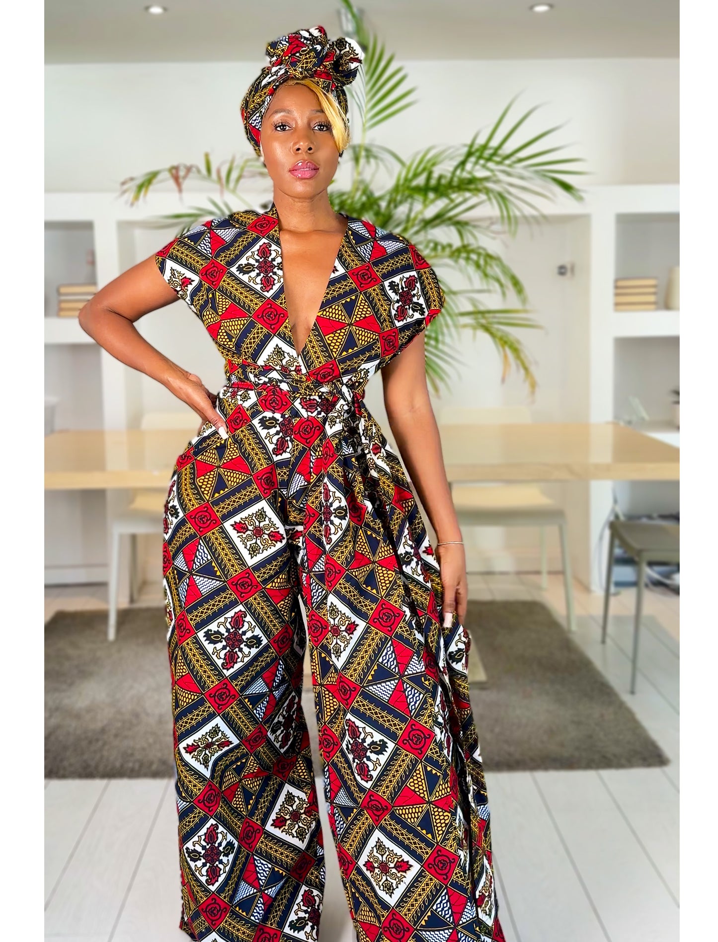 African Print Infinity Jumpsuit Zodwa