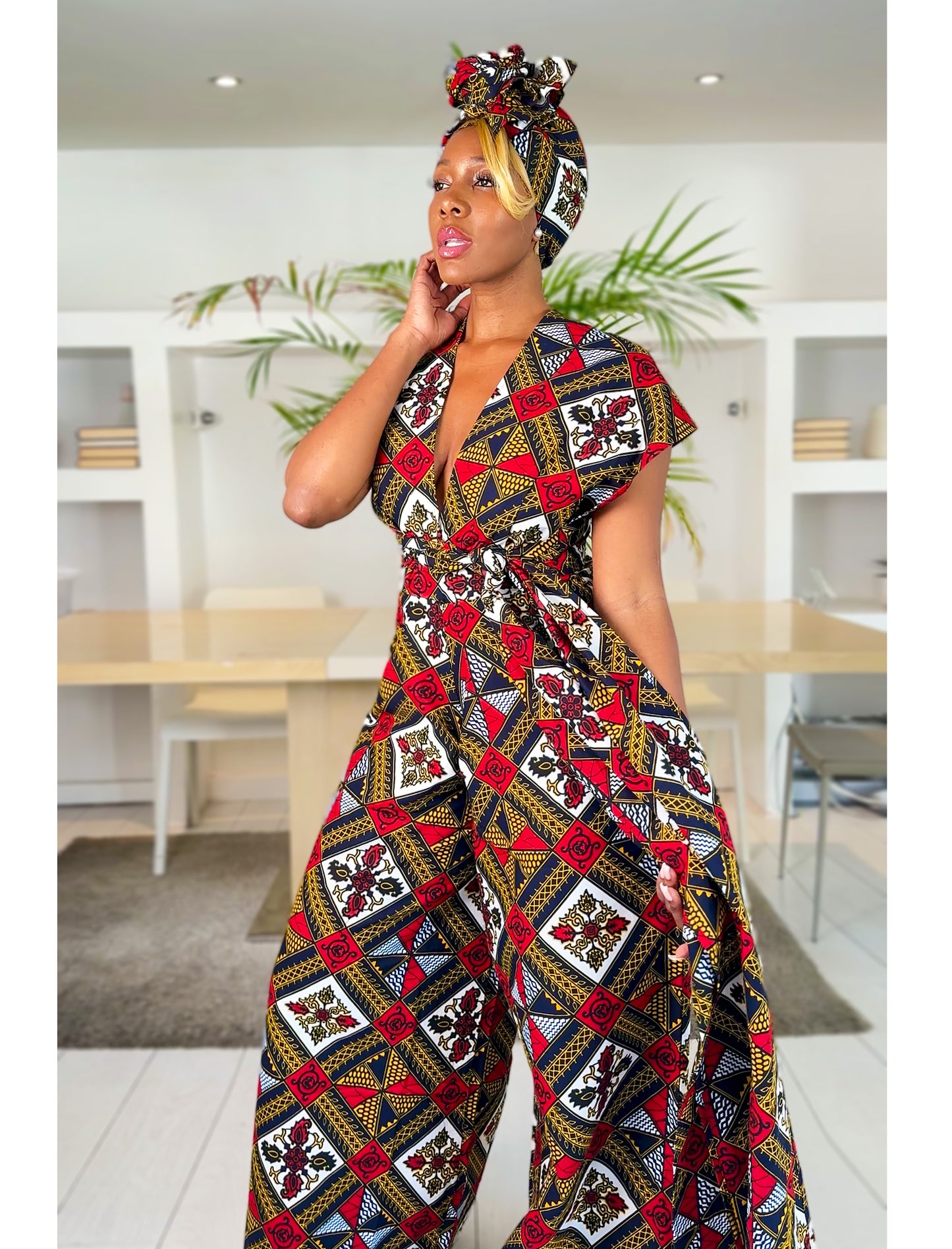 African Print Infinity Jumpsuit Zodwa