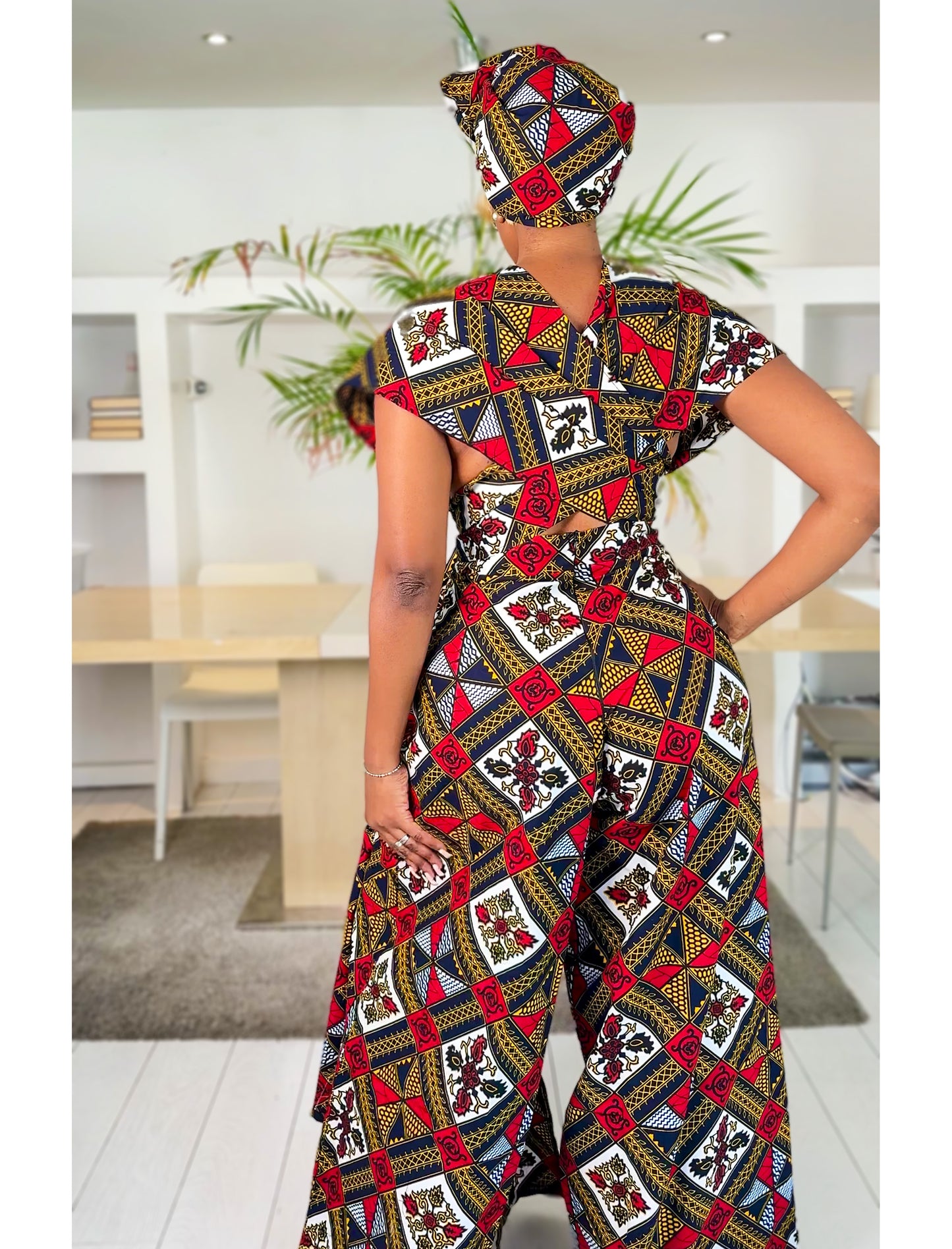 African Print Infinity Jumpsuit Zodwa
