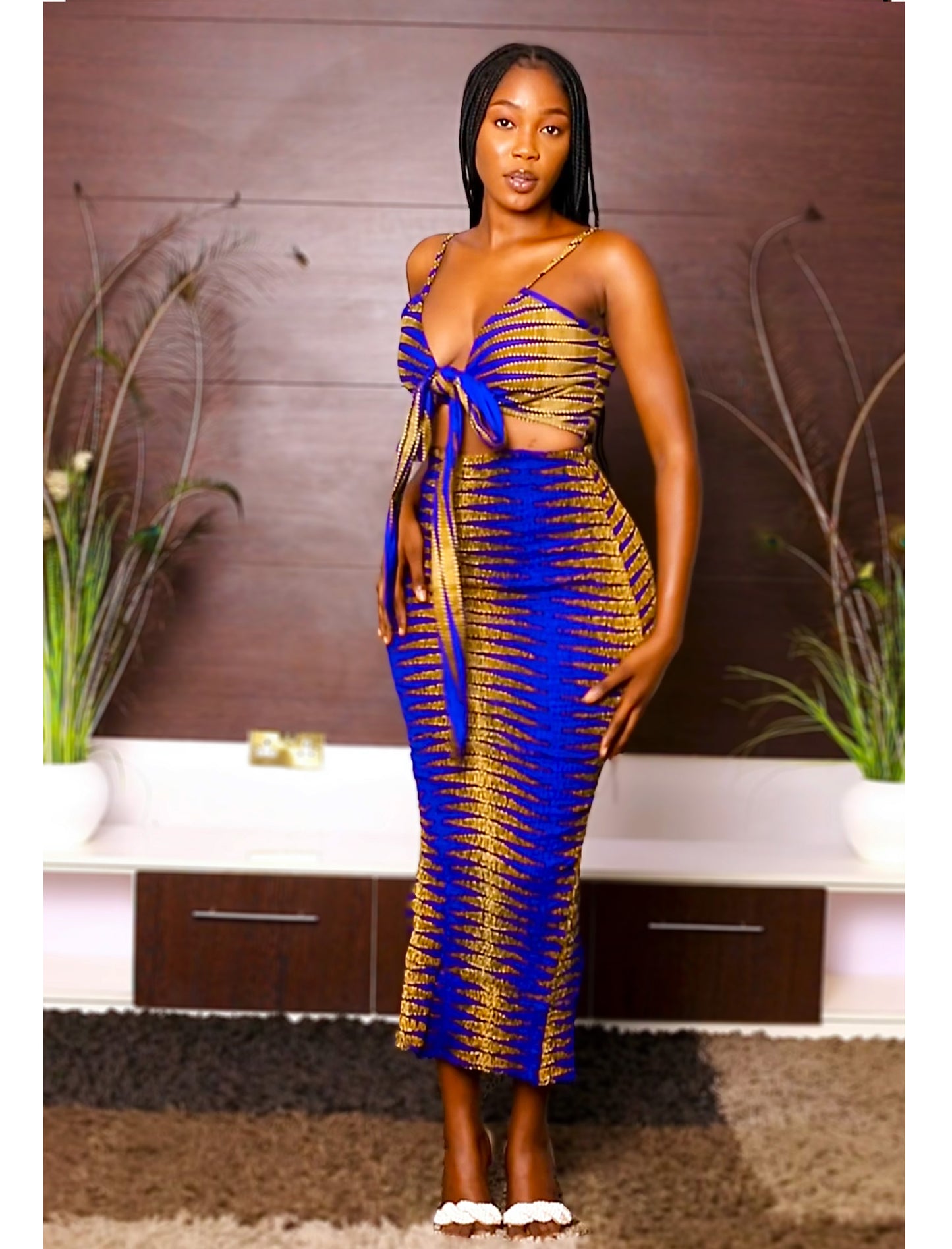 African Print Dress Set Nia