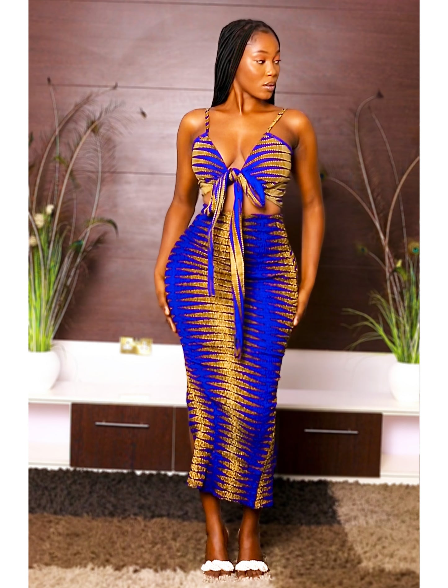 African Print Dress Set Nia
