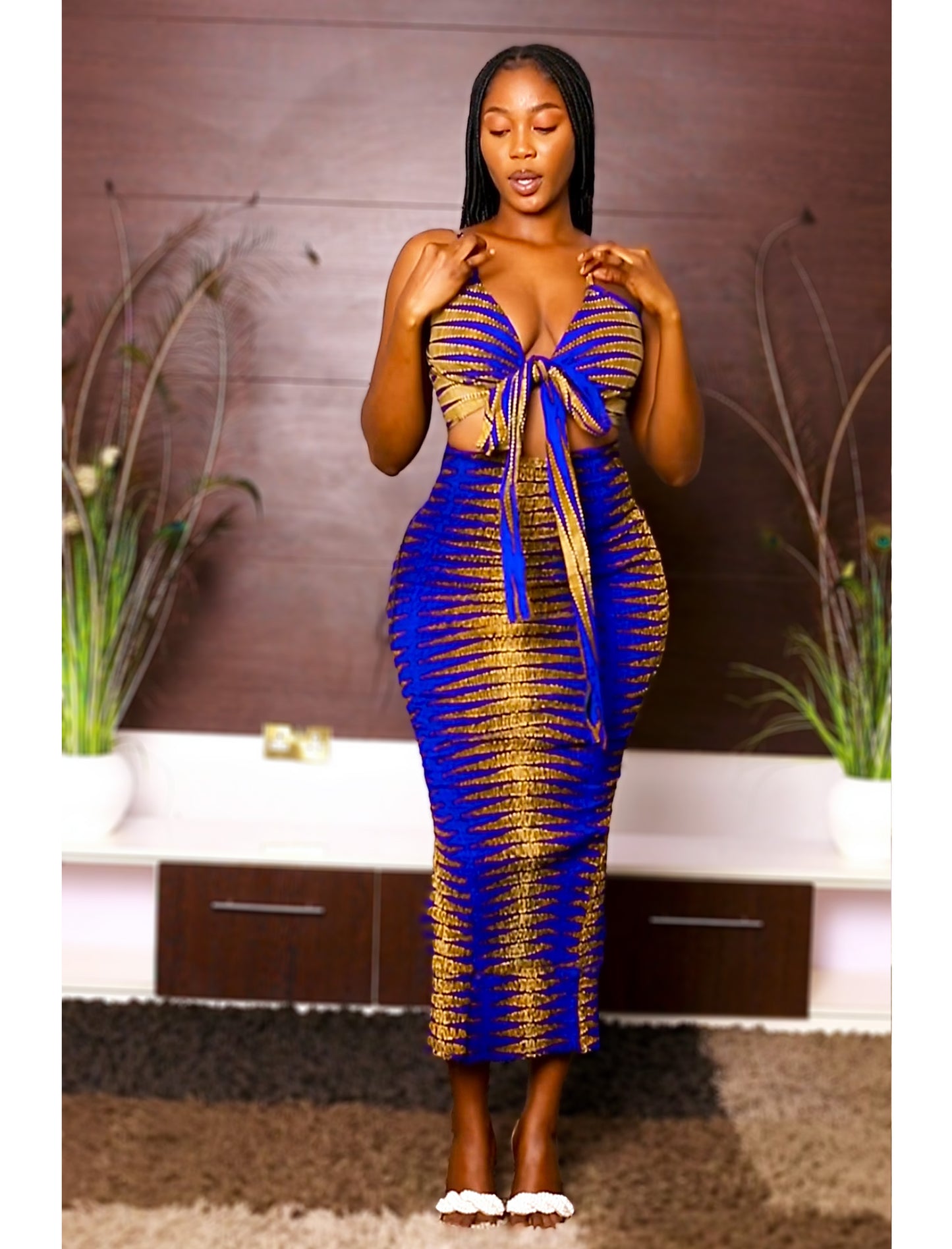 African Print Dress Set Nia