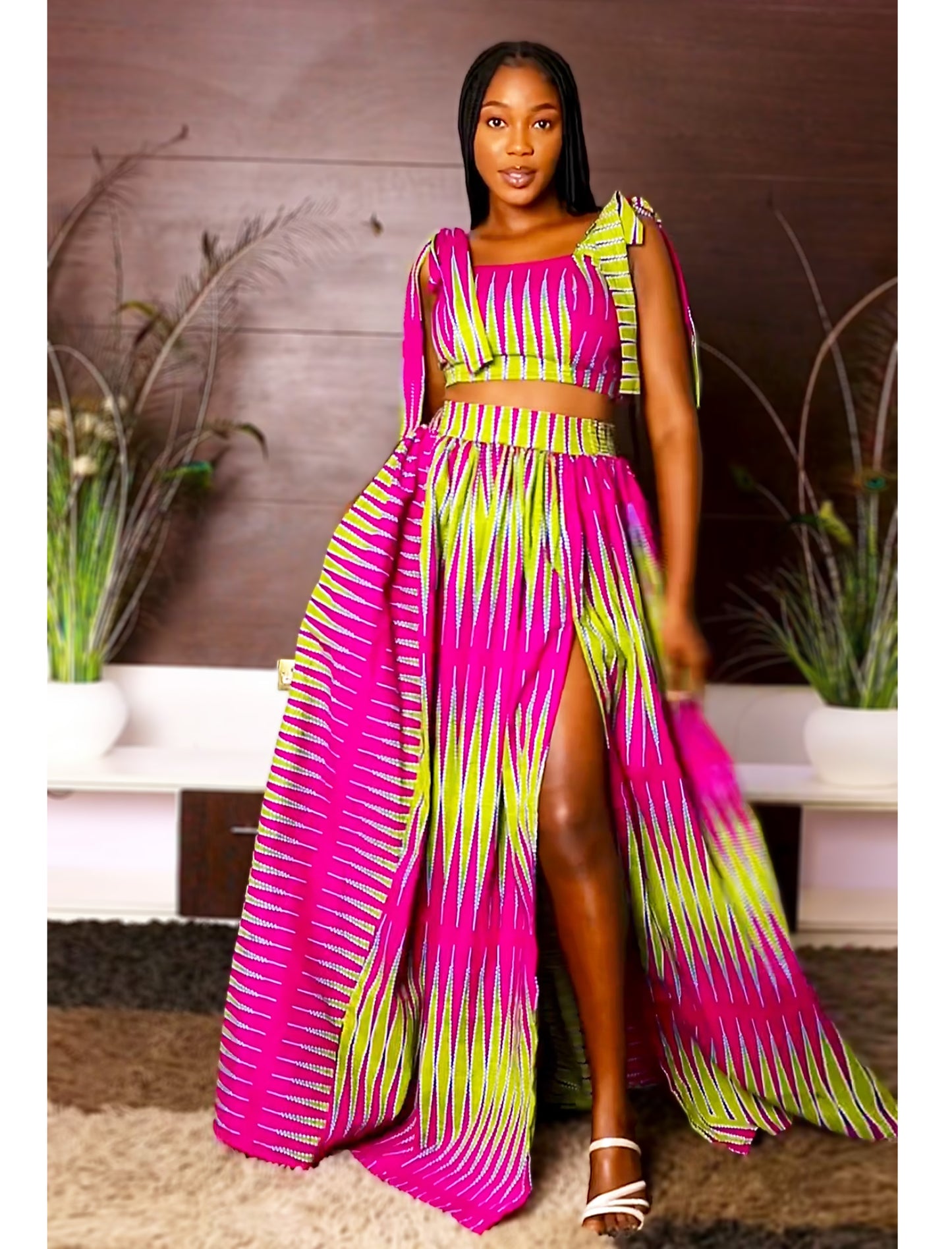 African Print Maxi Skirt & Top Imani