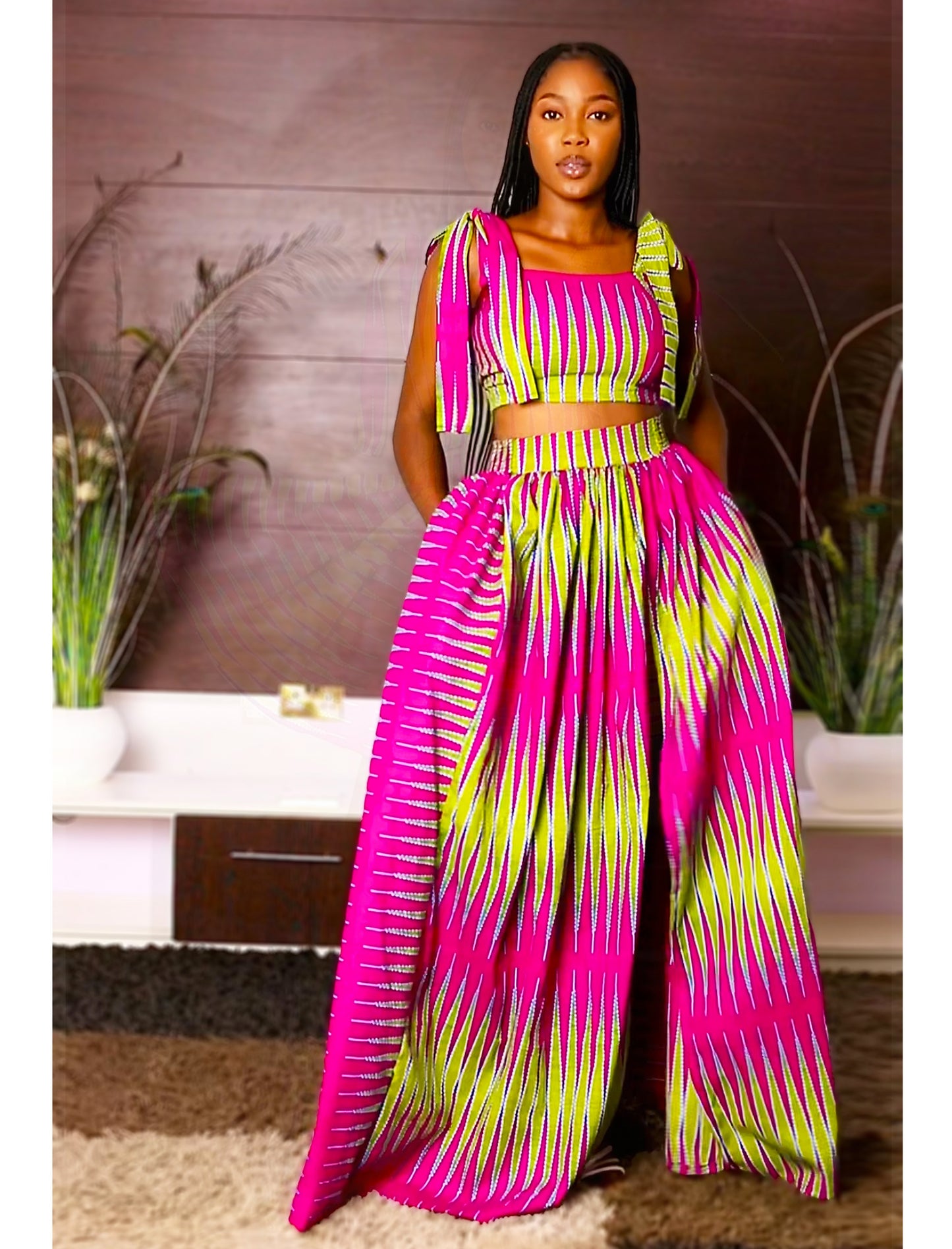 African Print Maxi Skirt & Top Imani