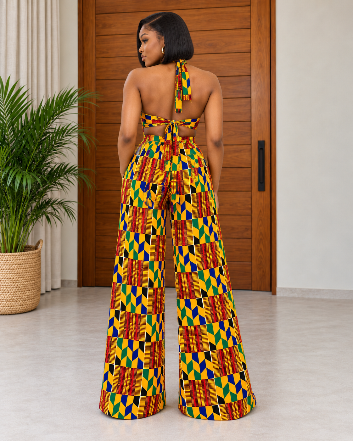 African Print Jumpsuit Nhira