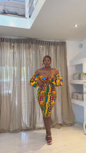 Load and play video in Gallery viewer, Sexy African print dress
