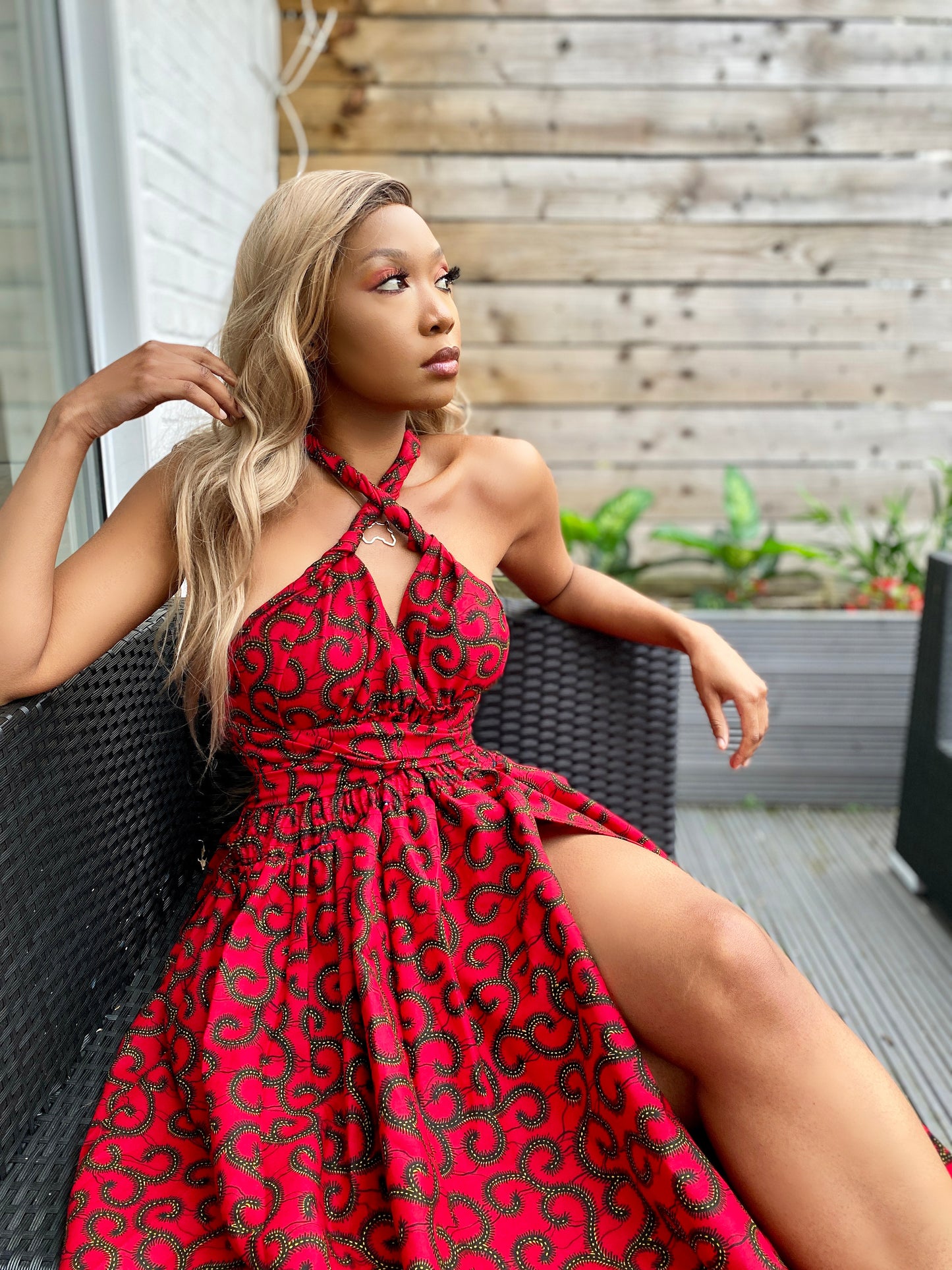Sexy African print dress
