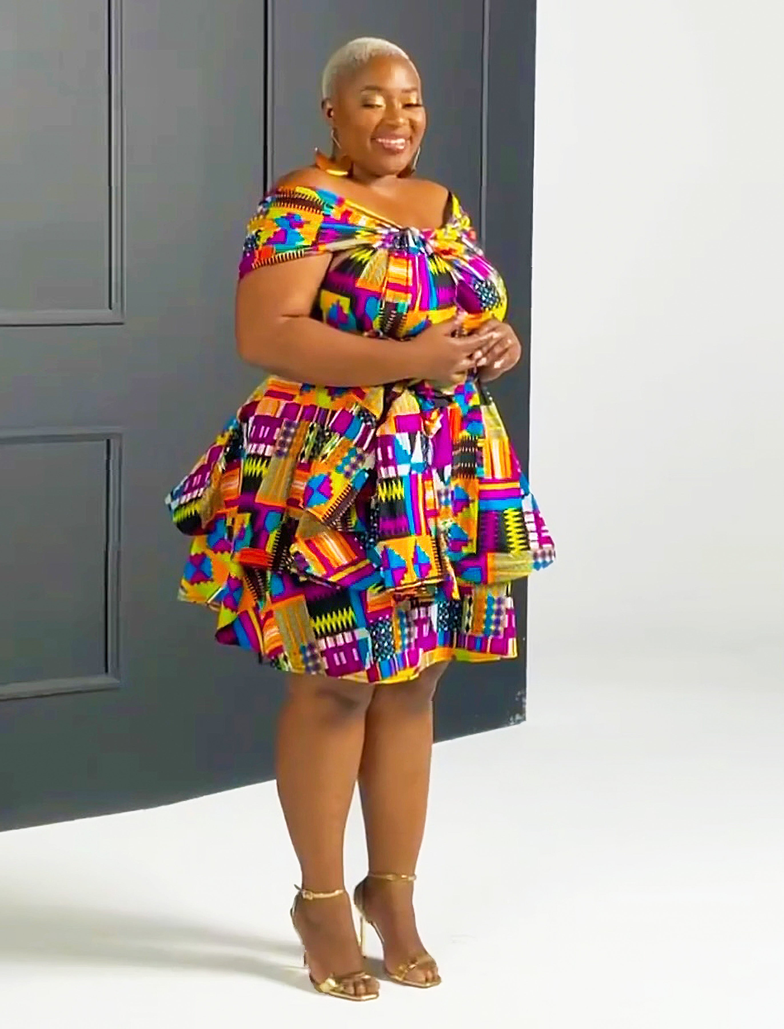 African Print Infinity Dress Kariba – Karentino-Boutique