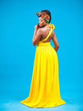 Load image into Gallery viewer, African Infinity Dress Sunflower
