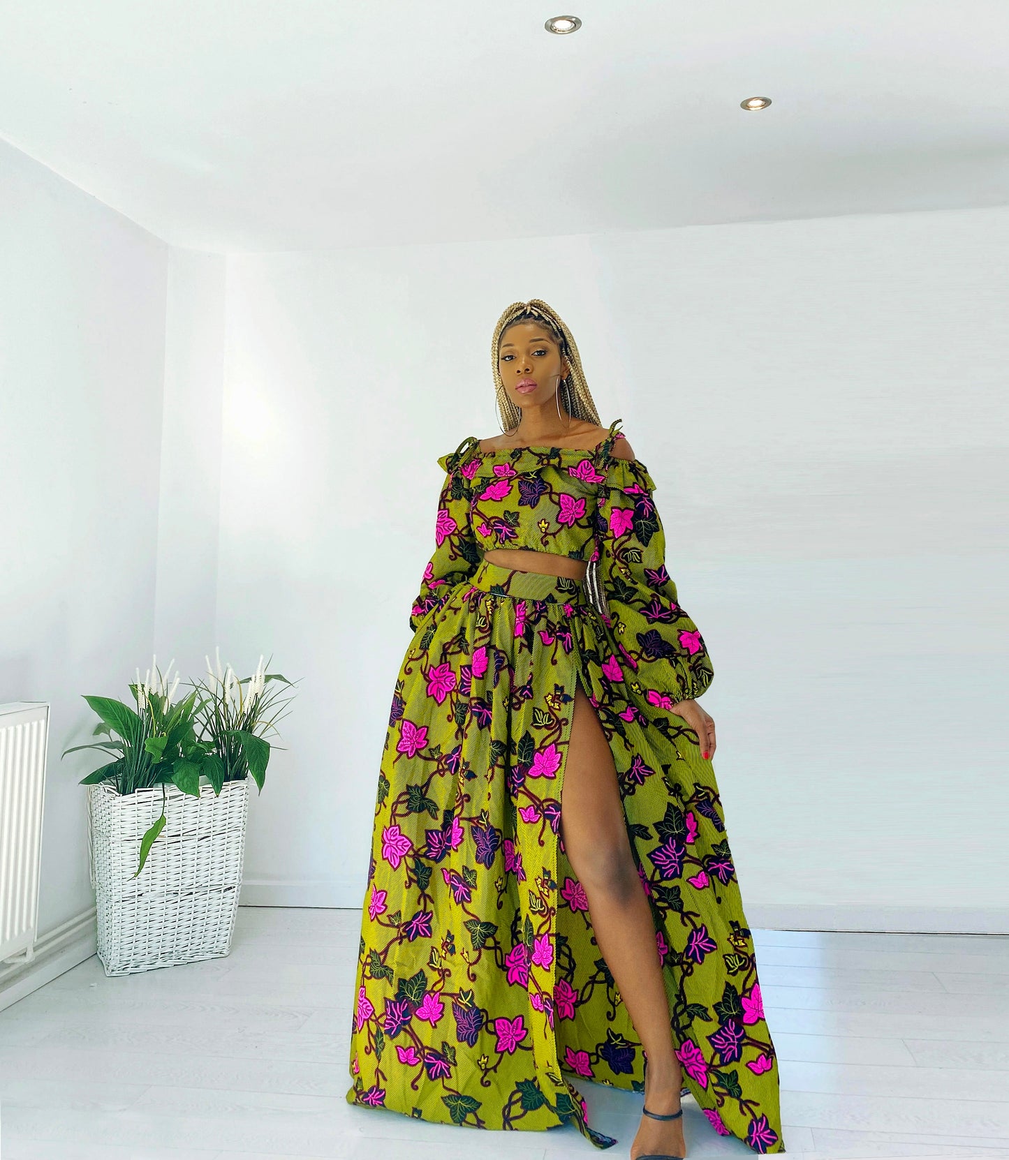 African print dress