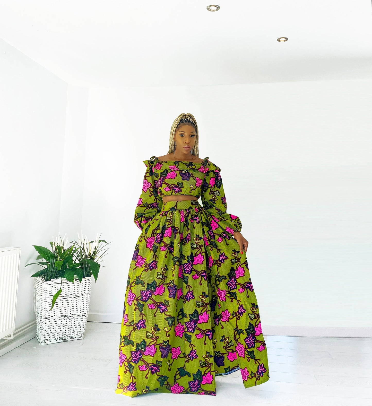 African Print 2-Piece Set Mahila