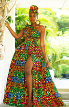 Load image into Gallery viewer, Wholesale Box of 10 African Print Belle Rainbow Infinity Dress
