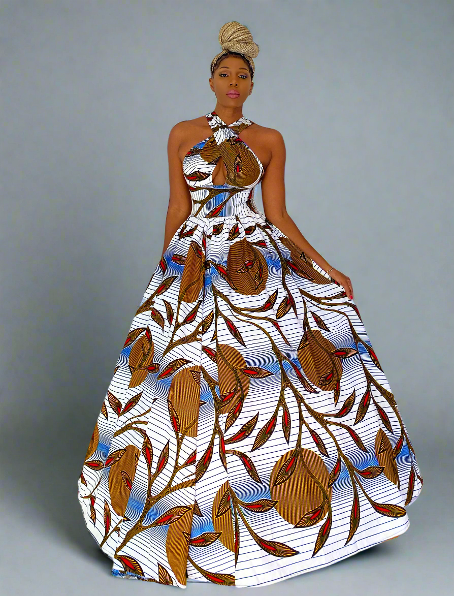 African Print Infinity Dress Thandeka