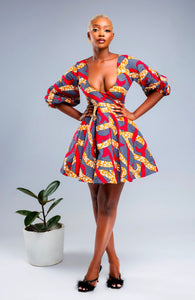 Sexy African print dress