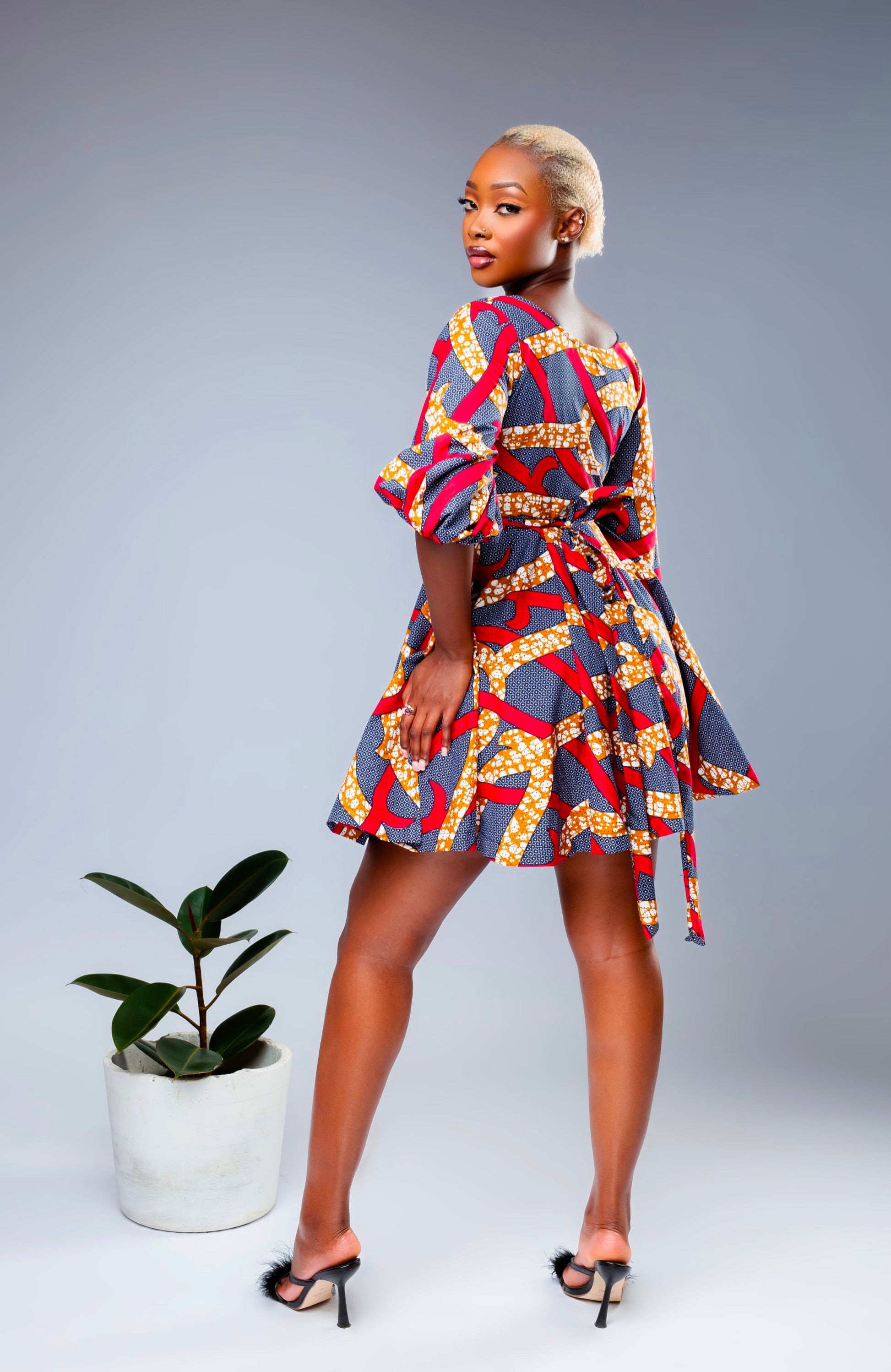 african attire dresses African Print Dress Xenah – Karentino-Boutique