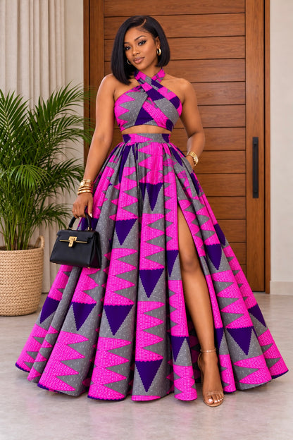 Beautiful African Print 2-Piece  Set Jeza