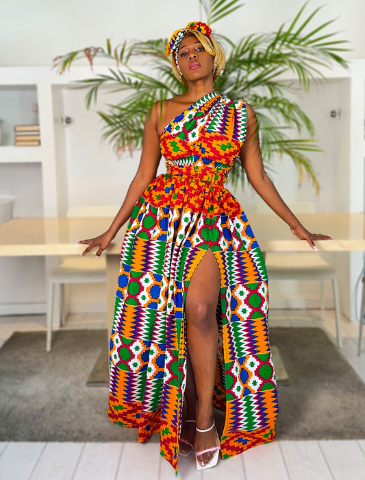 African Print Infinity Dress Amahle