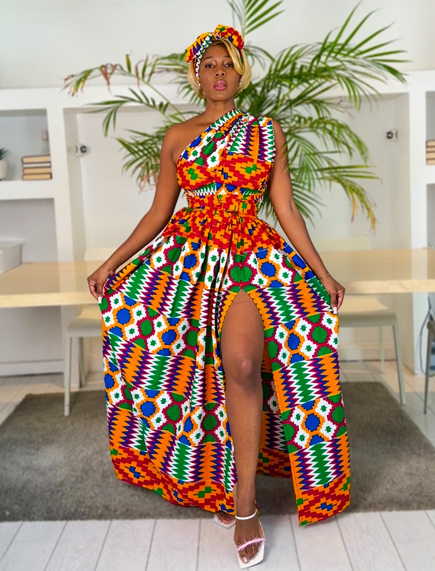 African Print Infinity Dress Amahle