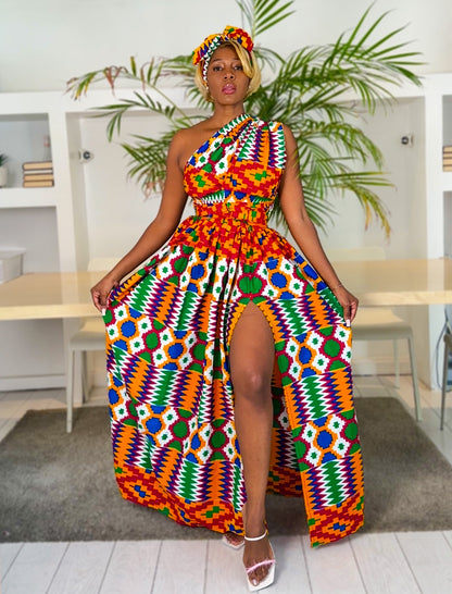 African Print Infinity Dress Amahle