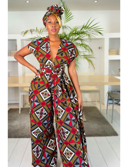African Print Infinity Jumpsuit Zodwa