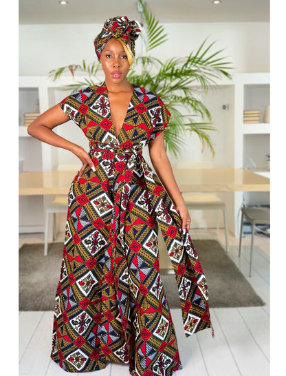 African Print Infinity Jumpsuit Zodwa