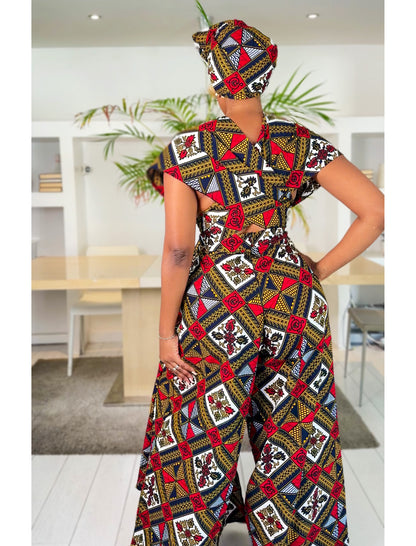 African Print Infinity Jumpsuit Zodwa
