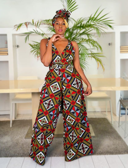 African Print Infinity Jumpsuit Aminata