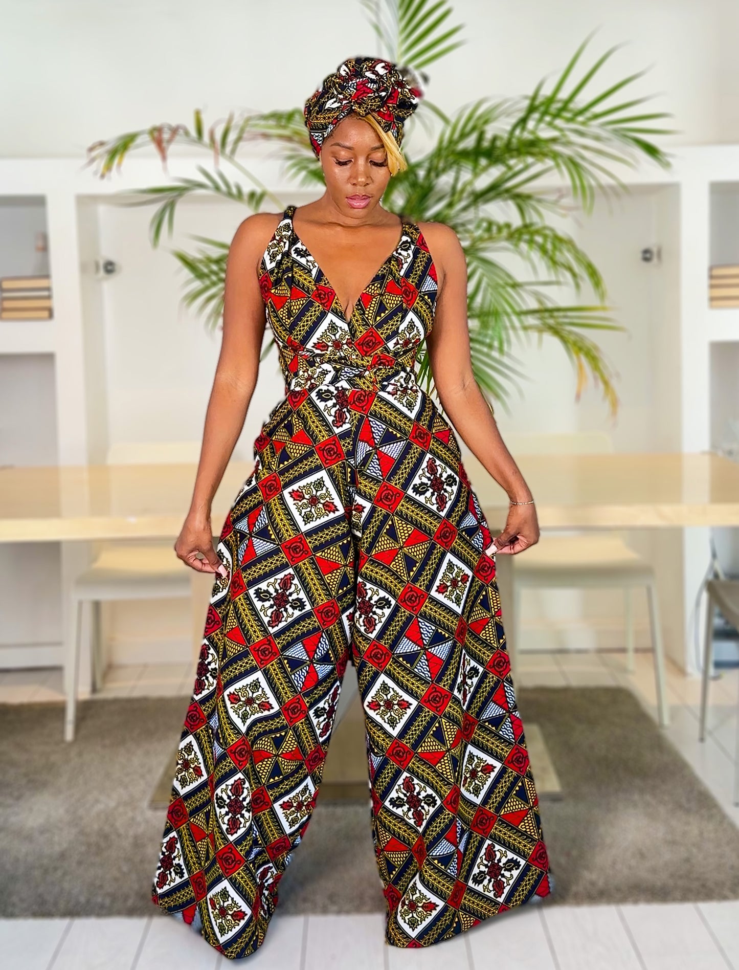 African Print Infinity Jumpsuit Aminata