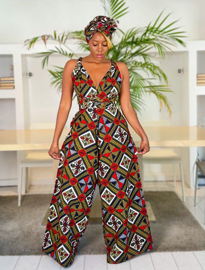 African Print Infinity Jumpsuit Aminata