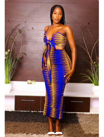 African Print Dress Set Nia Karentino-Boutique African Print Dress Set Nia Karentino-Boutique