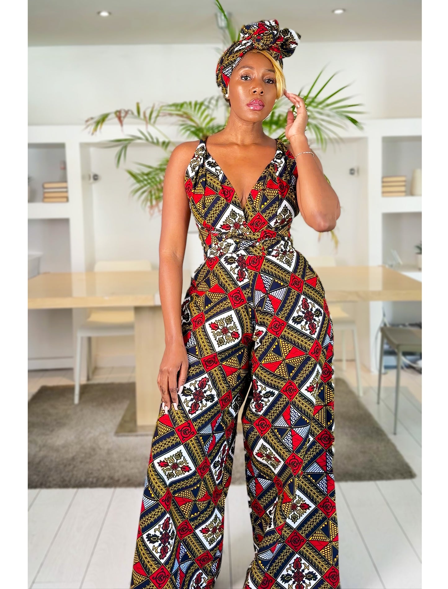 African Print Infinity Jumpsuit Aminata