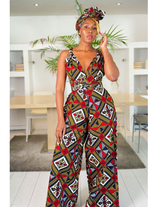 African Print Infinity Jumpsuit Aminata