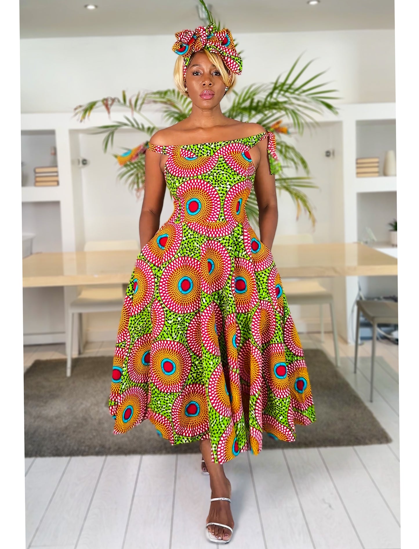 African Print Dress Ciza