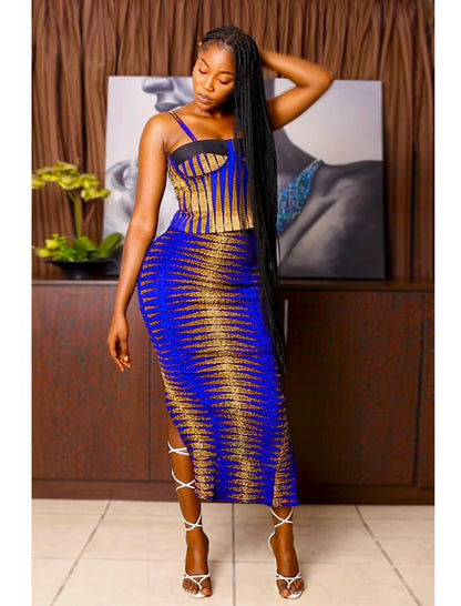 African Print Dress Set Amara