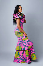 Load image into Gallery viewer, African Print Habiti Evening Dress
