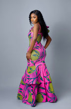 Load image into Gallery viewer, Wholesale Box of 10 African Print Habiti Evening Dress
