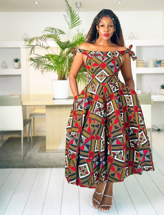 African Print Dress Eshe