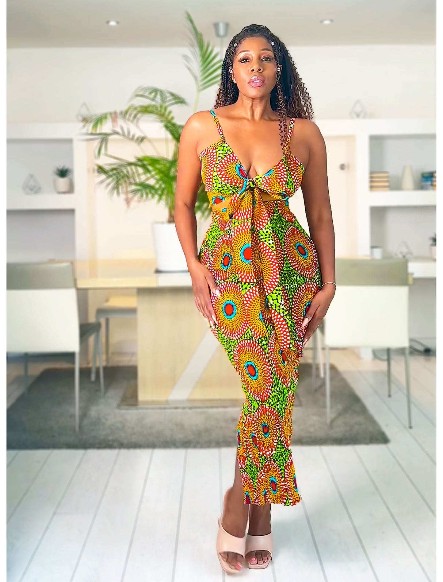 African Print Dress Set Aisha