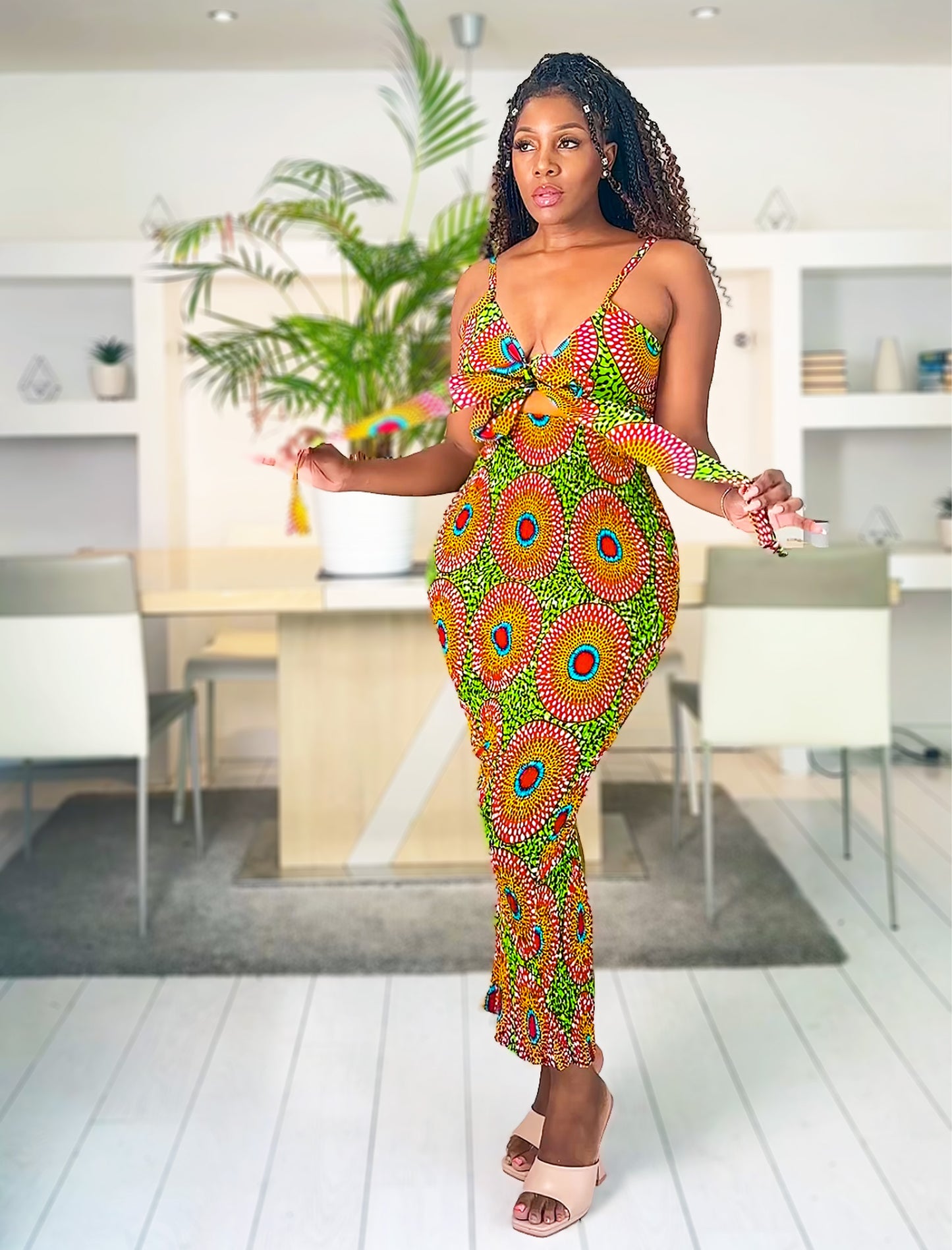 African Print Dress Set Aisha