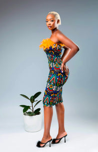 African Print Bella Dress