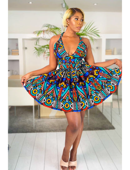African Print Dress Set Nuru