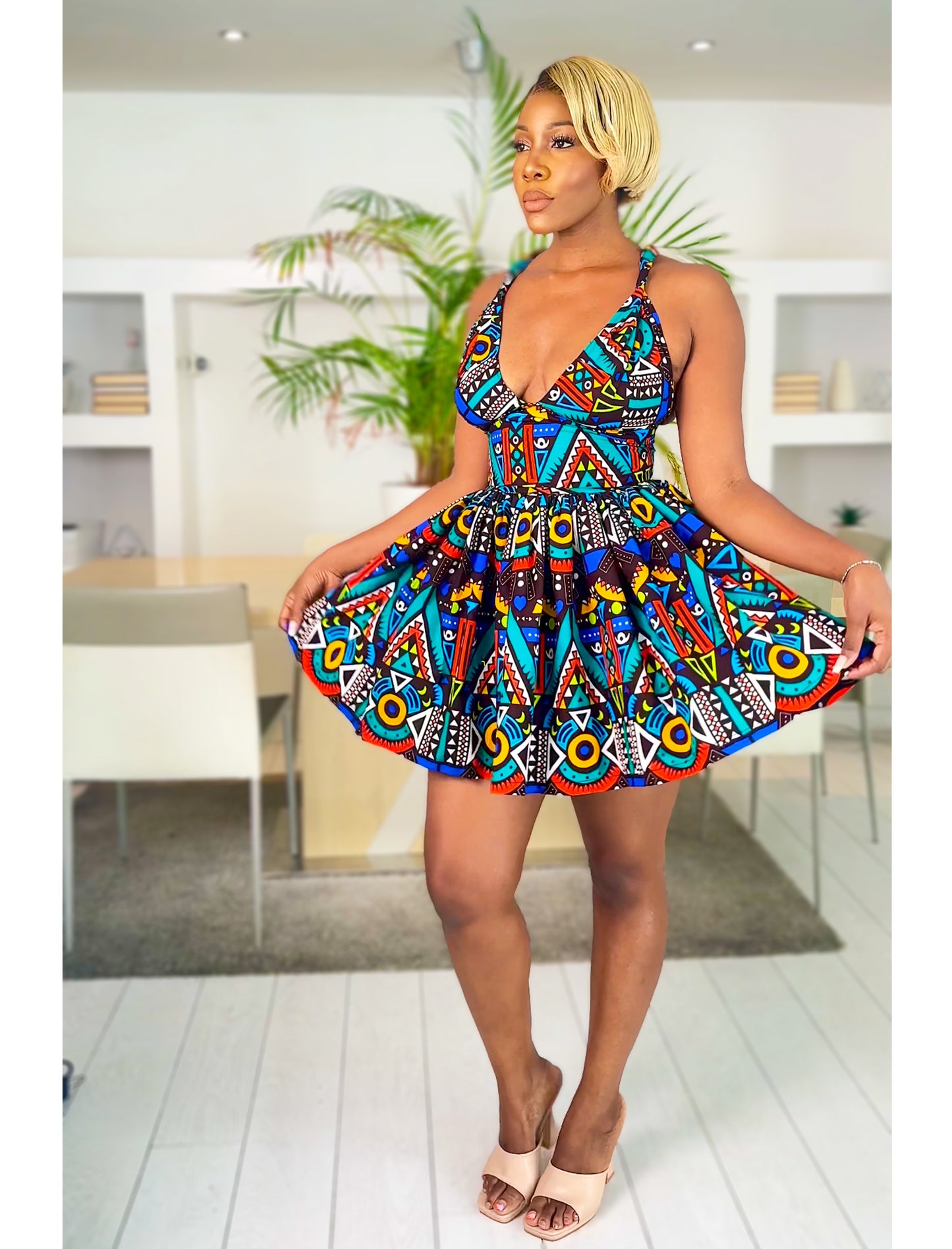 African Print Dress Set Nuru