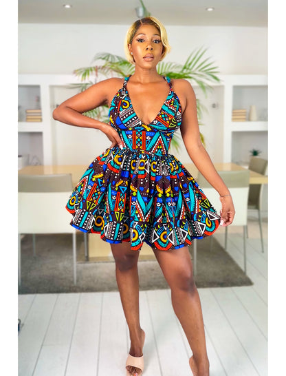 African Print Dress Set Nuru