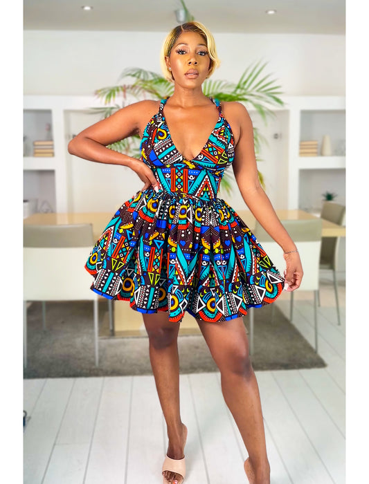 African Print Dress Set Nuru