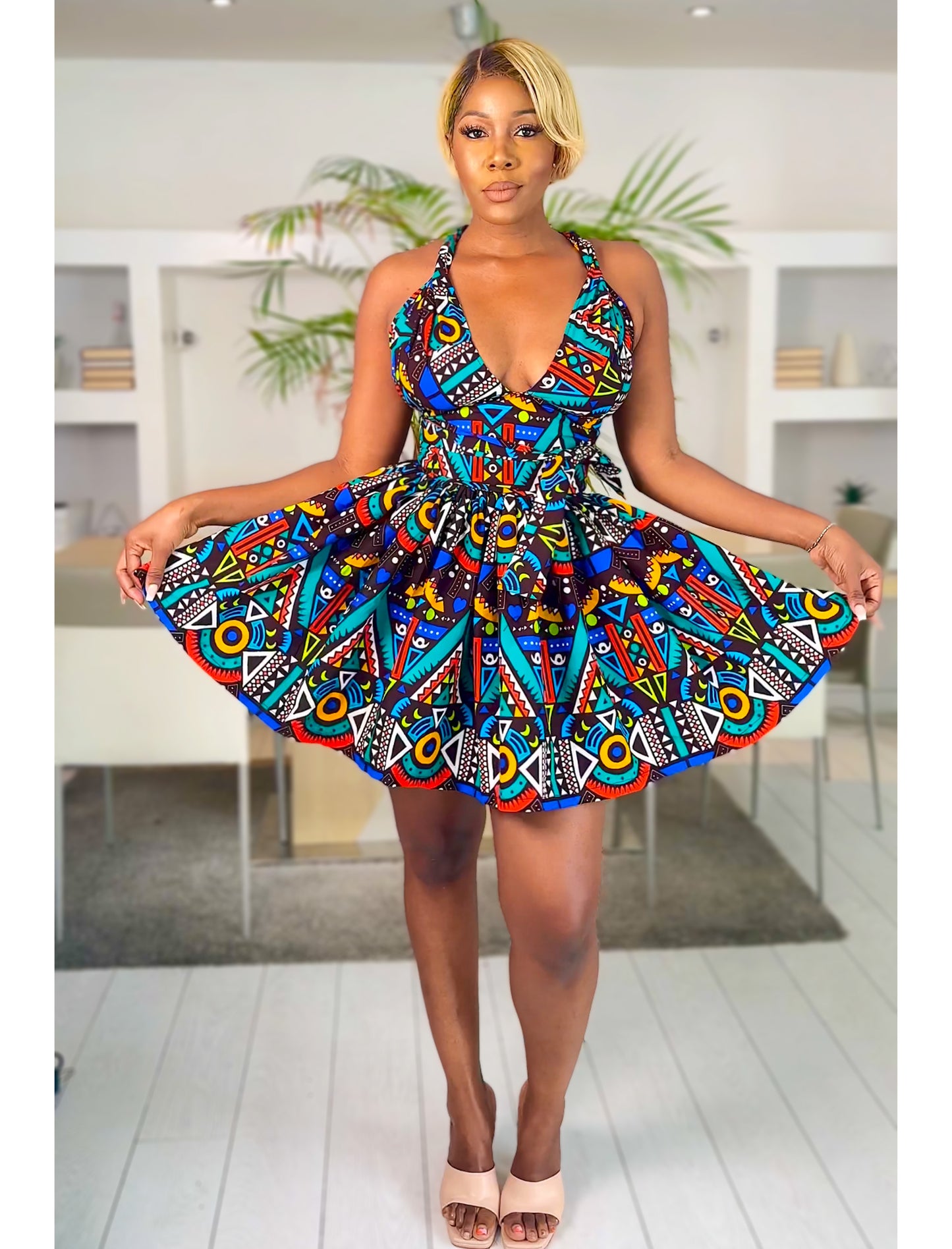 African Print Dress Set Nuru