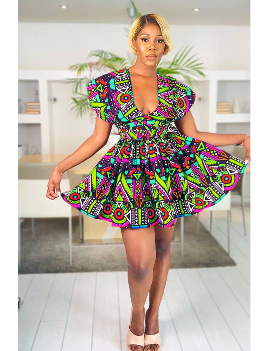 African Print Dress Zina