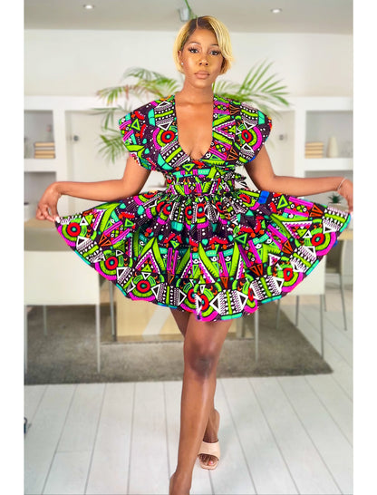 African Print Dress Zina
