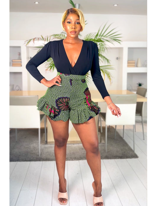 African Print Playsuit Zola
