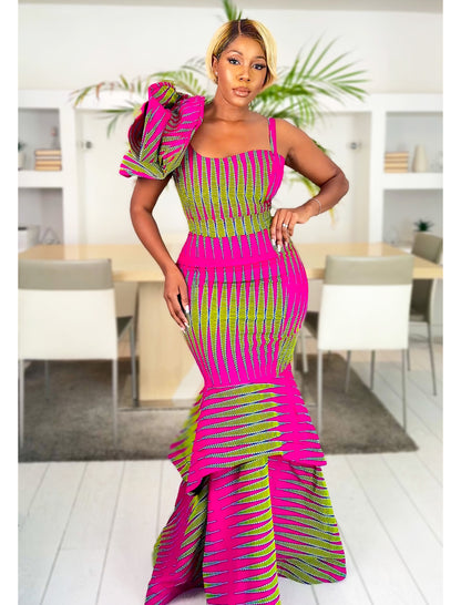 African Print Dress Ifeoma