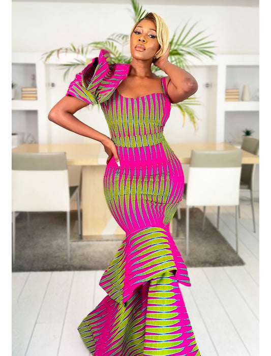 African Print Dress Ifeoma